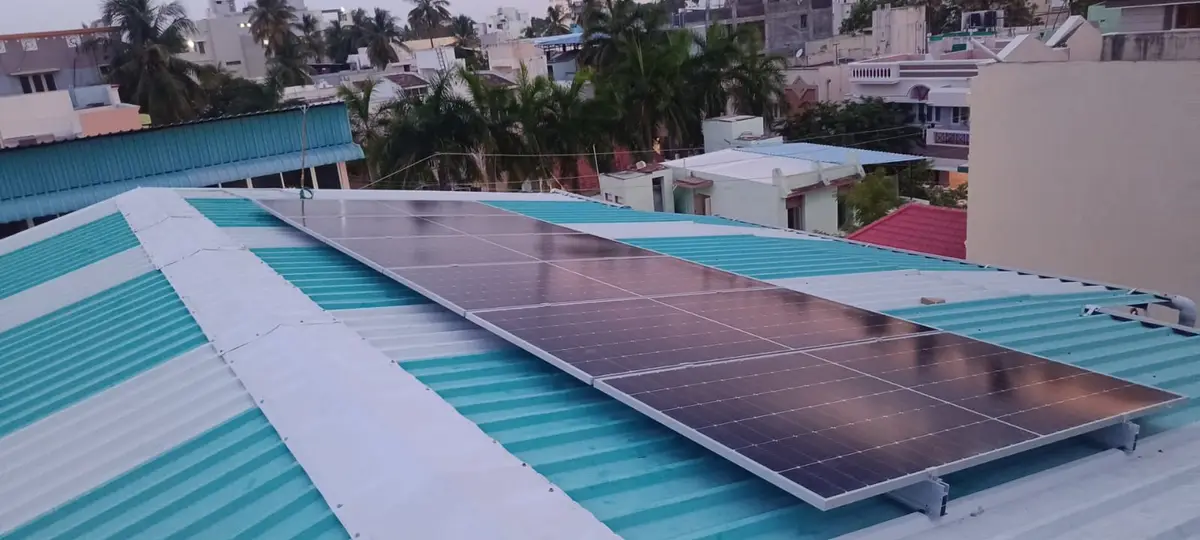Solar installation for homes
