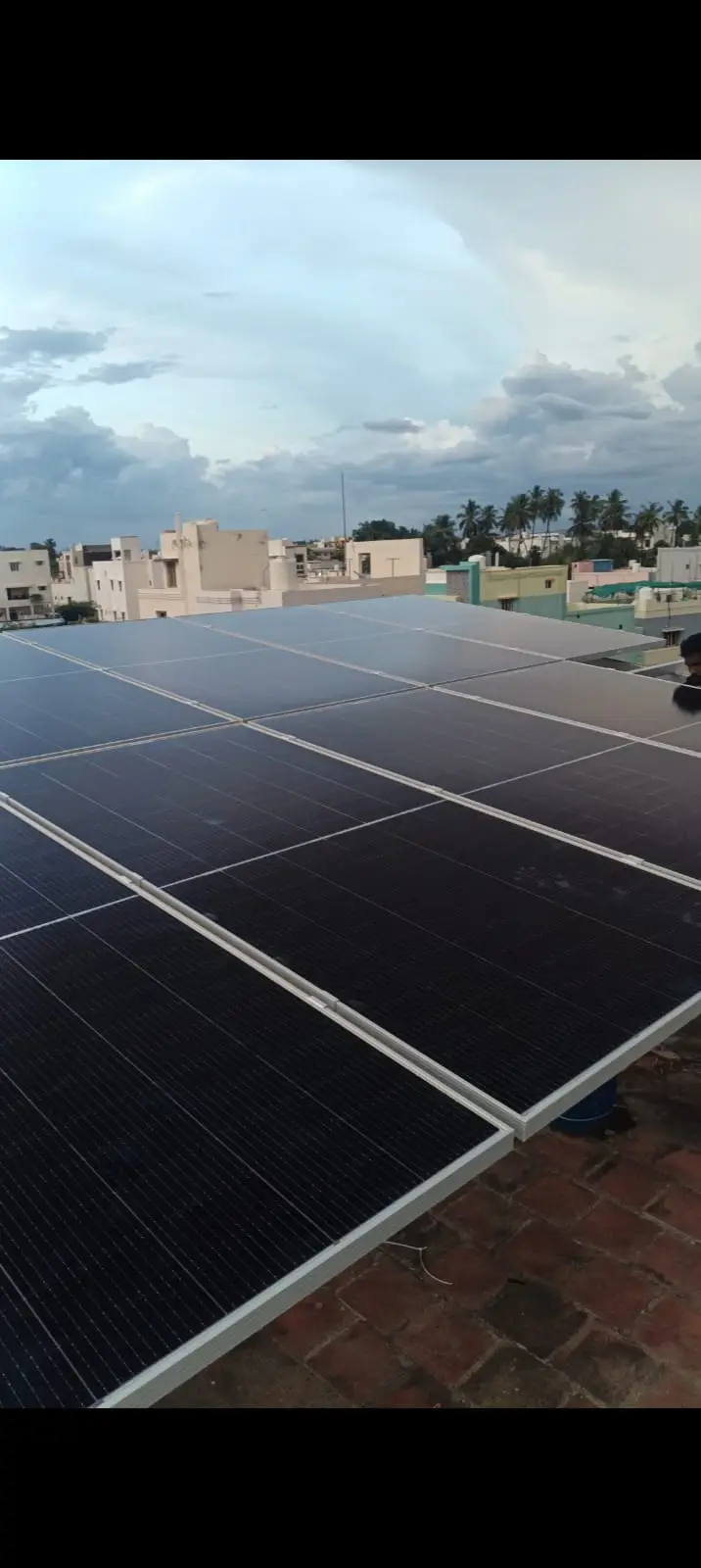 5 kW solar installation at 5 kW Deye Hybrid with Battery Backup, Sridevi Nagar, Tiruppalai, Madurai