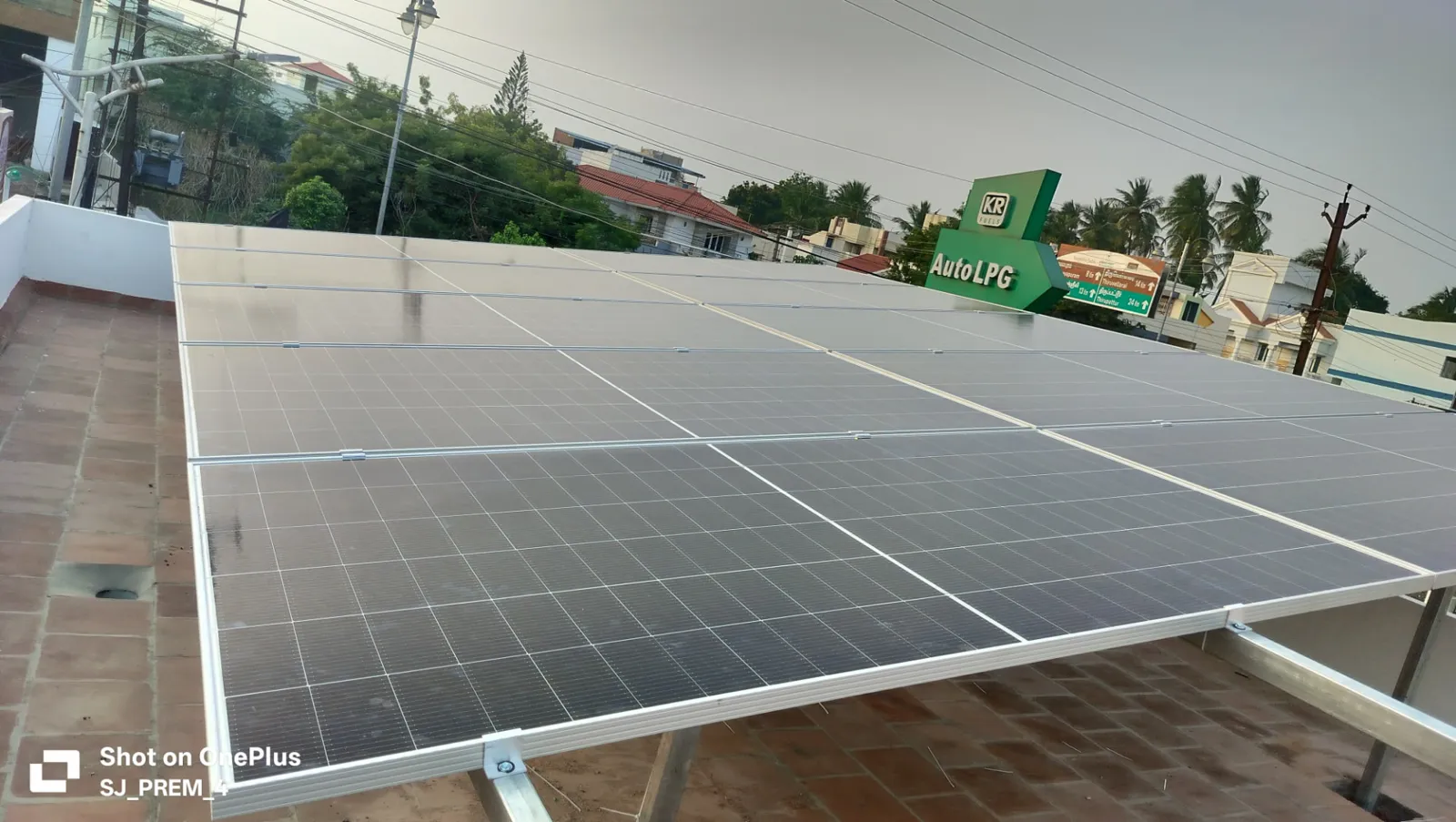 6 kW 6 kW Rooftop for Fuel Station installed by SVN Renewable Energy at KR Fuels, Trichy