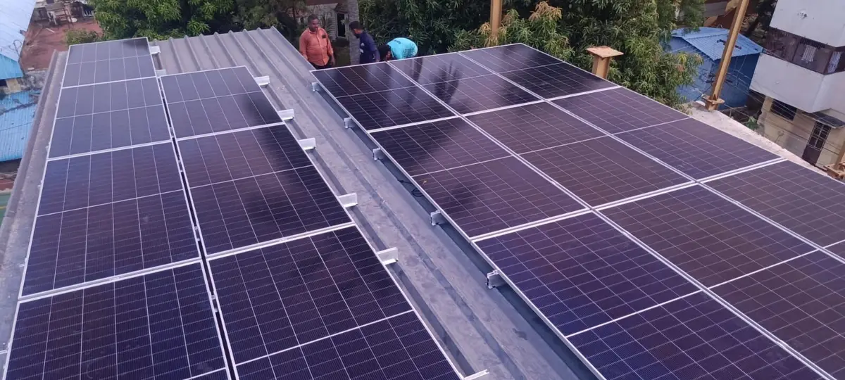 Solar installation for commercial