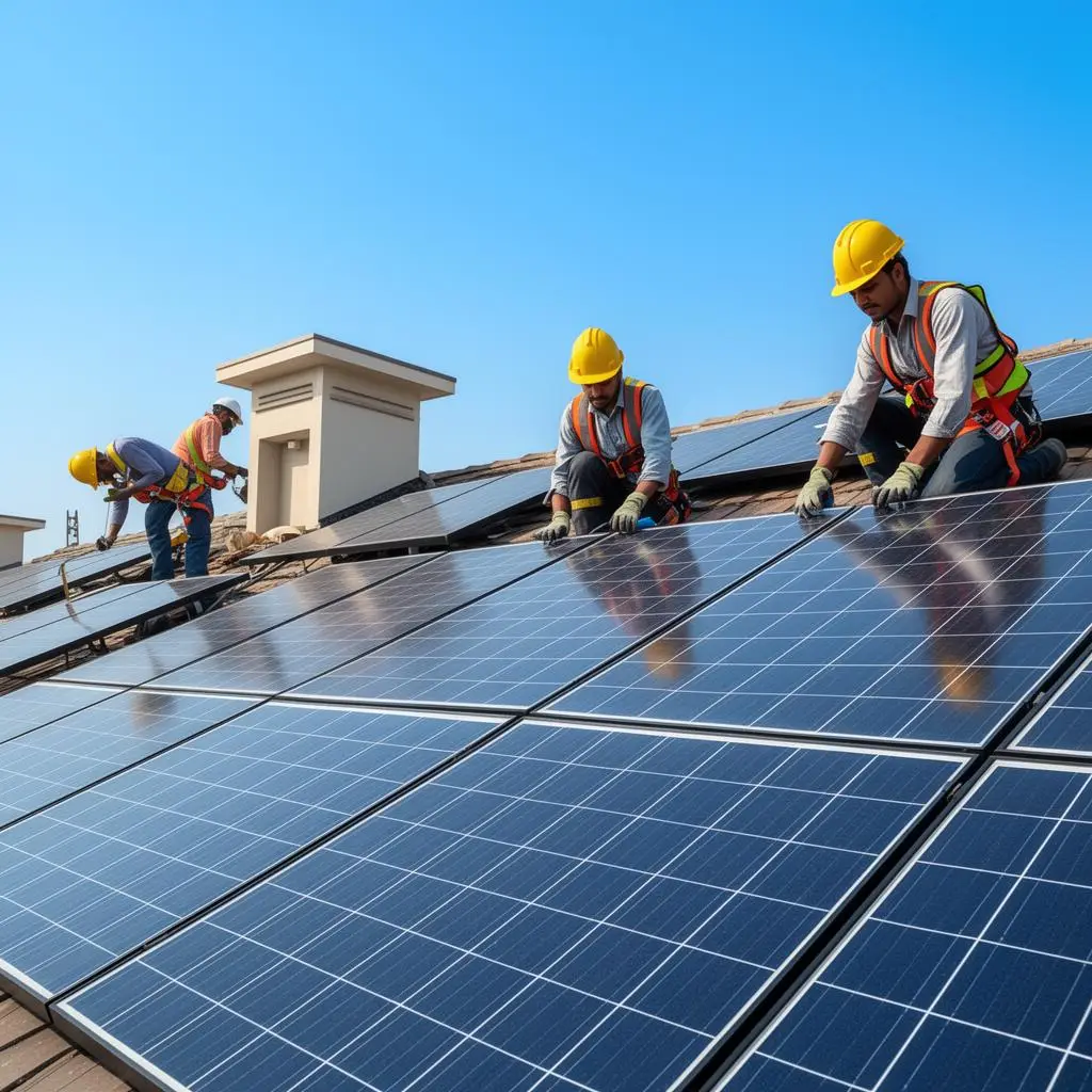 Solar installation for apartments & rwas